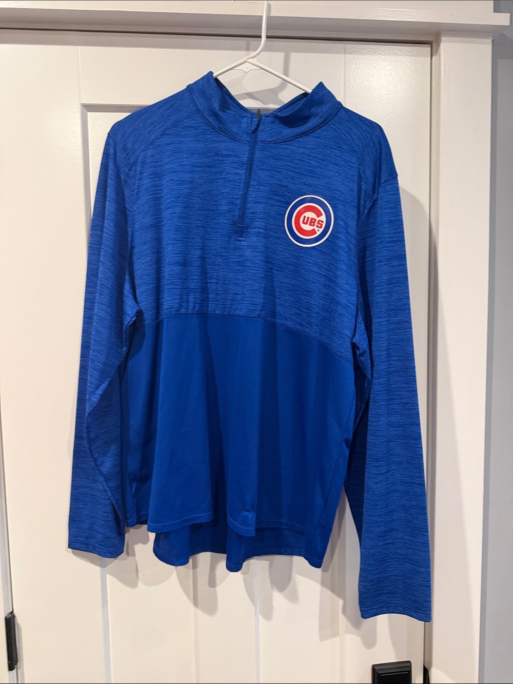 Majestic Blue Chicago Cubs Half-Zip Pullover
